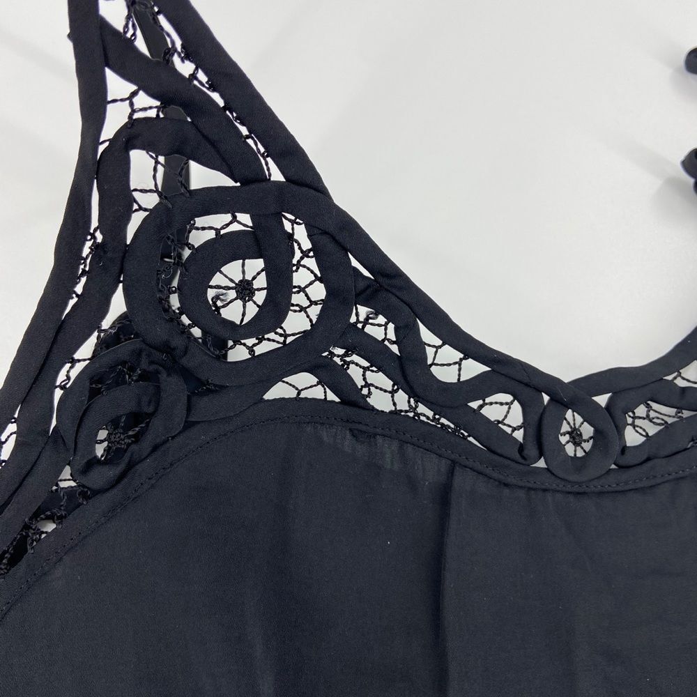 Free People Intimately Black Blouson Satin Brami Crop Camisole XS - Picture 4 of 13